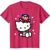 image:imageHello Kitty American 4th of July Tee Shirt TShirt for Women Girls Kids MenRed Heather