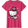 image:imageHello Kitty American 4th of July Tee Shirt TShirt for Women Girls Kids MenRed Heather