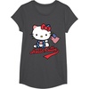 image:imageHello Kitty American Flag Tee Shirt TShirtDark Heather Grey