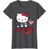 image:imageHello Kitty American Flag Tee Shirt TShirtDark Heather Grey
