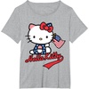 image:imageHello Kitty American Flag Tee Shirt TShirtHeather Grey
