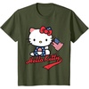 image:imageHello Kitty American Flag Tee Shirt TShirtOlive Green