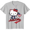 image:imageHello Kitty American Flag Tee Shirt TShirtSilver Grey