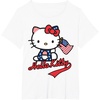 image:imageHello Kitty American Flag Tee Shirt TShirtWhite