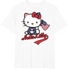 image:imageHello Kitty American Flag Tee Shirt TShirtWhite