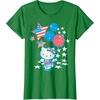 image:imageHello Kitty American Star Tee Shirt TShirtKelly Green