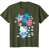 image:imageHello Kitty American Star Tee Shirt TShirtOlive Green