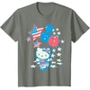 image:imageHello Kitty American Star Tee Shirt TShirtOlive Heather