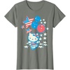 image:imageHello Kitty American Star Tee Shirt TShirtOlive Heather