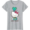 image:imageHello Kitty Best Aunt Tee Shirt TShirtHeather Grey