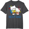 image:imageHello Kitty Best Dad Fathers Day Tee Shirt TShirtDark Heather Grey