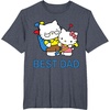 image:imageHello Kitty Best Dad Fathers Day Tee Shirt TShirtHeather Blue