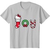 image:imageHello Kitty Christmas Joy Tee Shirt TShirtSilver Grey