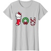 image:imageHello Kitty Christmas Joy Tee Shirt TShirtSilver Grey