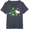 image:imageHello Kitty Christmas Tree Tee Shirt TShirtHeather Blue