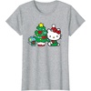 image:imageHello Kitty Christmas Tree Tee Shirt TShirtHeather Grey
