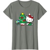 image:imageHello Kitty Christmas Tree Tee Shirt TShirtOlive Heather
