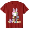 image:imageHello Kitty Easter Bunny Logo Tee Shirt TShirtCranberry Red