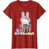 image:imageHello Kitty Easter Bunny Logo Tee Shirt TShirtCranberry Red
