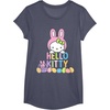 image:imageHello Kitty Easter Bunny Logo Tee Shirt TShirtHeather Blue