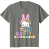 image:imageHello Kitty Easter Bunny Logo Tee Shirt TShirtOlive Heather