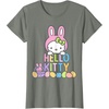 image:imageHello Kitty Easter Bunny Logo Tee Shirt TShirtOlive Heather