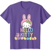 image:imageHello Kitty Easter Bunny Logo Tee Shirt TShirtPurple Heather
