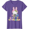 image:imageHello Kitty Easter Bunny Logo Tee Shirt TShirtPurple Heather
