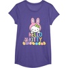 image:imageHello Kitty Easter Bunny Logo Tee Shirt TShirtPurple Heather