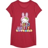 image:imageHello Kitty Easter Bunny Logo Tee Shirt TShirtRed Heather