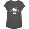 image:imageHello Kitty Fireworks Sparklers USA Americana Patriotic Star TShirtAsphalt Grey