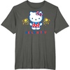 image:imageHello Kitty Fireworks Sparklers USA Americana Patriotic Star TShirtAsphalt Grey