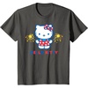 image:imageHello Kitty Fireworks Sparklers USA Americana Patriotic Star TShirtAsphalt Grey