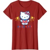 image:imageHello Kitty Fireworks Sparklers USA Americana Patriotic Star TShirtCranberry Red