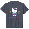 image:imageHello Kitty Fireworks Sparklers USA Americana Patriotic Star TShirtHeather Blue