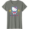 image:imageHello Kitty Fireworks Sparklers USA Americana Patriotic Star TShirtOlive Heather