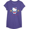image:imageHello Kitty Fireworks Sparklers USA Americana Patriotic Star TShirtPurple Heather