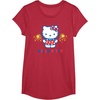 image:imageHello Kitty Fireworks Sparklers USA Americana Patriotic Star TShirtRed Heather