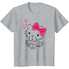 image:imageHello Kitty Girly Hearts Tee Shirt TShirtHeather Grey