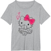 image:imageHello Kitty Girly Hearts Tee Shirt TShirtHeather Grey