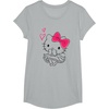 image:imageHello Kitty Girly Hearts Tee Shirt TShirtHeather Grey