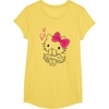 image:imageHello Kitty Girly Hearts Tee Shirt TShirtLemon Yellow