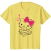 image:imageHello Kitty Girly Hearts Tee Shirt TShirtLemon Yellow