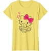 image:imageHello Kitty Girly Hearts Tee Shirt TShirtLemon Yellow