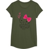 image:imageHello Kitty Girly Hearts Tee Shirt TShirtOlive Green