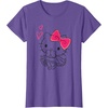 image:imageHello Kitty Girly Hearts Tee Shirt TShirtPurple Heather