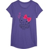 image:imageHello Kitty Girly Hearts Tee Shirt TShirtPurple Heather