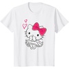 image:imageHello Kitty Girly Hearts Tee Shirt TShirtWhite