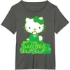 image:imageHello Kitty Green Bows and Clovers Tee Shirt TShirtAsphalt Grey