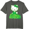image:imageHello Kitty Green Bows and Clovers Tee Shirt TShirtAsphalt Grey